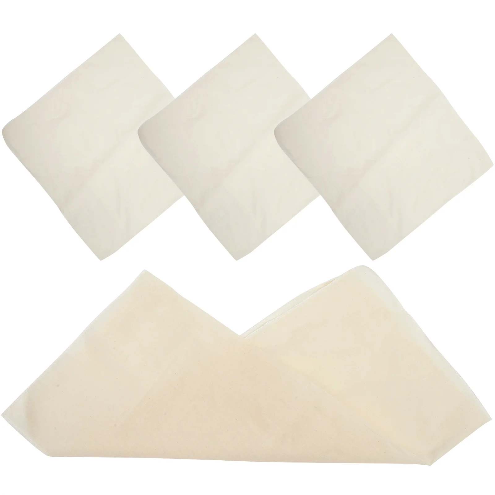 4 Pcs Finished Product Cloth (square Encrypted 60cm) 4pcs Multi-use Filter Tofu Straining Cheese for Pastry Strainer