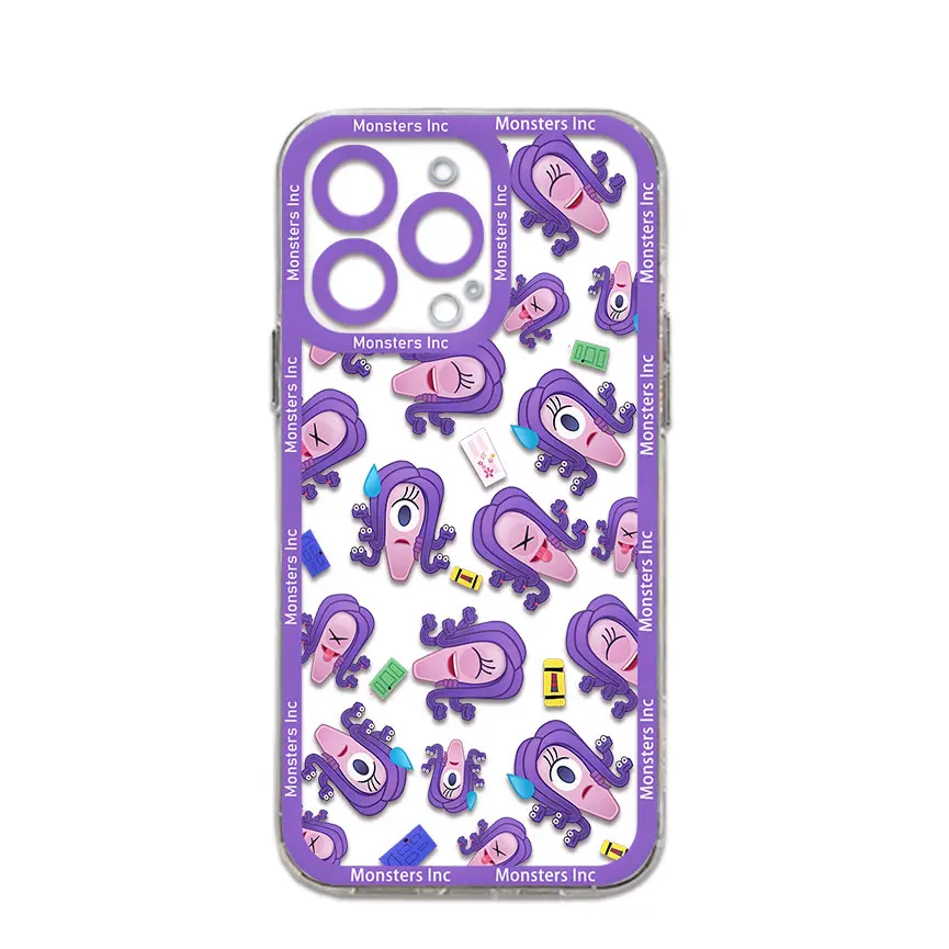 M-monsters Inc Phone Case For Samsung S24 S23 S22 S21 S20 S10 FE Note20 Note10 Plus Ultra Lite 5G Clear Soft TPU Cover