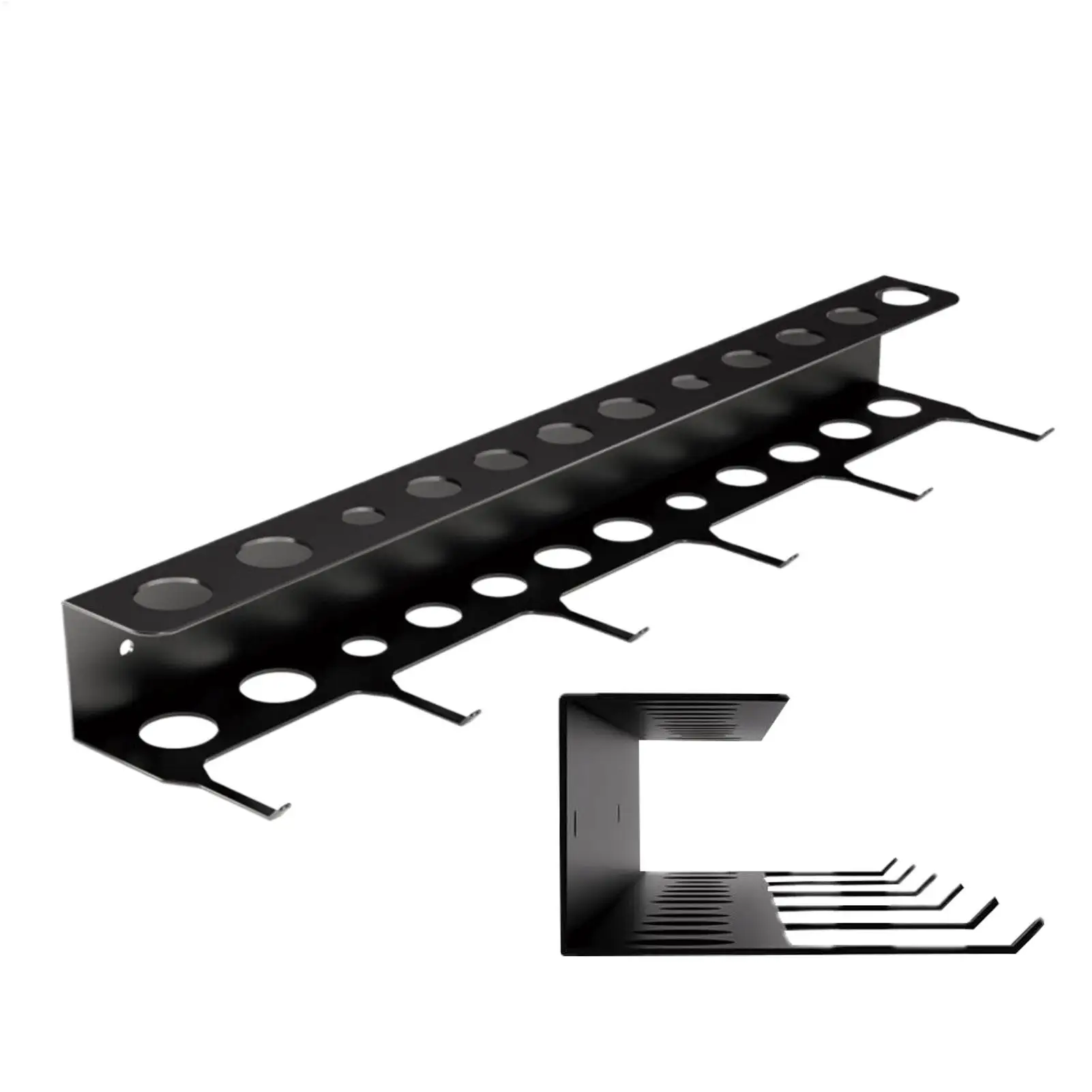 40x8.5x4.5cm Anti Slip Detailing Tool Hanger, Space Saving Car Wash Brush Storage Rack with Hooks, Organizer for Garage Home