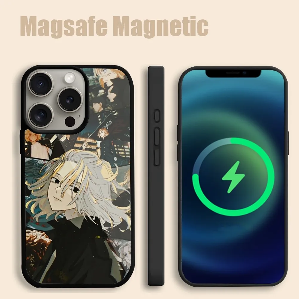 Tokyo Revengers Avengers Anime Phone Case For iPhone 15 14 13 12 11 Pro Max Plus Magsafe Magnetic Wireless Charging Cover