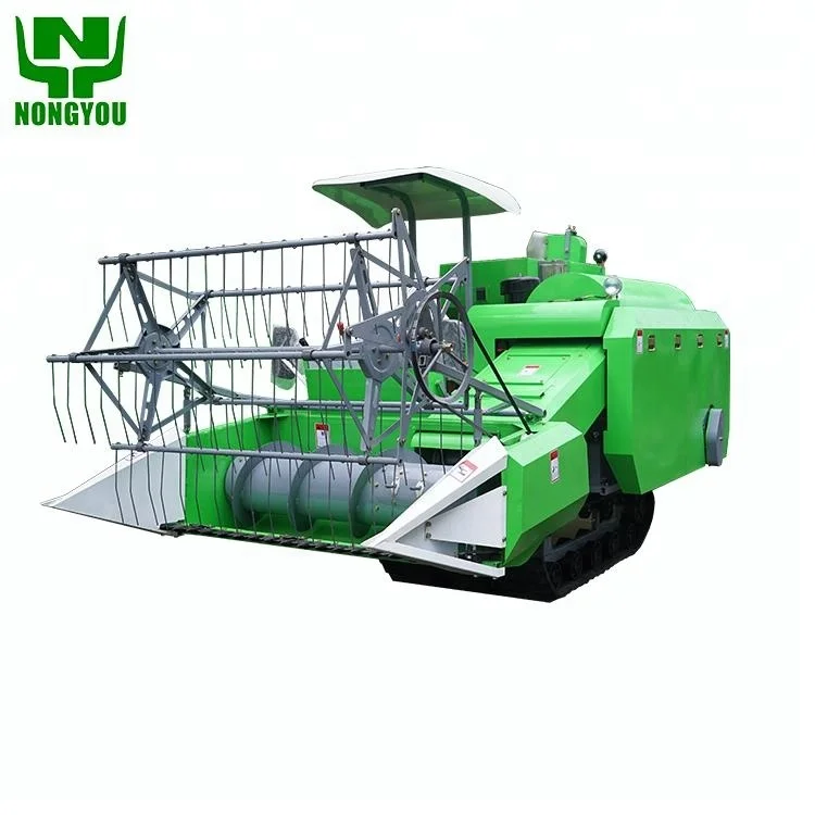 Paddy Rice Mini Combine Harvester Corn Harvester Soybeans Wheat