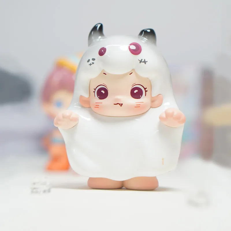 

Trendy Pop Dot Fairy Tale Town Series Blind Box Cute Handmade Gift Ghost Clown Desktop Ornament