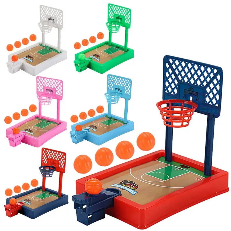 Sport 2 Player Game Mini Basketball Hoop Finger Basketball Shooting Shooting Stand Toy Educational For Children Family Game Toy