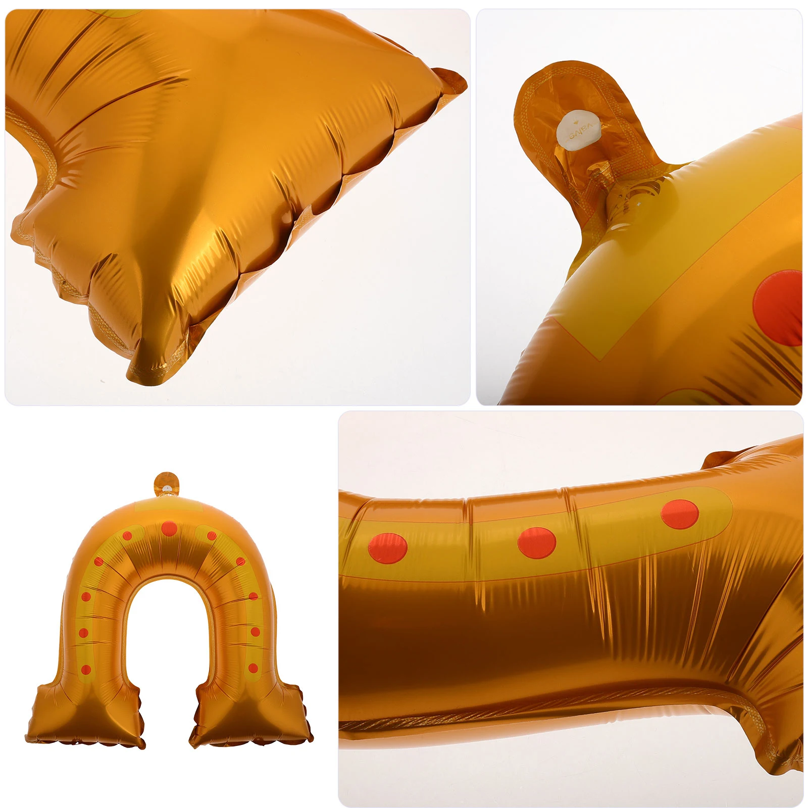 

10pcs Gold Aluminum Horseshoe Foil U Shaped Balloons For Engagement Wedding Party Decorations And Birthday Celebrations