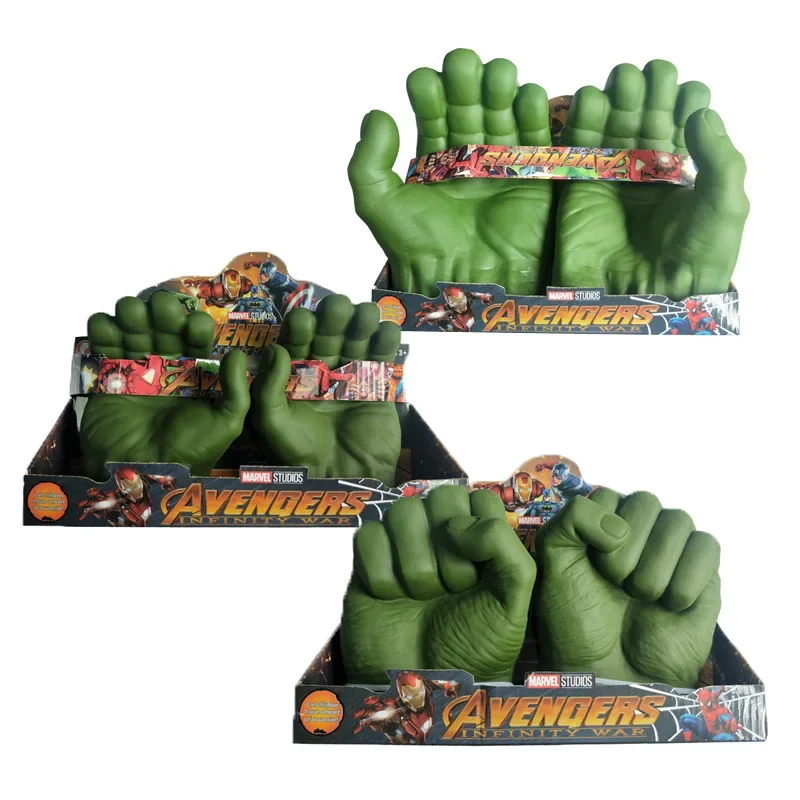 ถุงมือ Hulk จาก Avengers Alliance Hulk สำหรับเด็กสไตล์ผู้ใหญ่เหมาะสำหรับเป็นของขวัญประเภทของเล่นแบบอินเทอร์แอคทีฟ