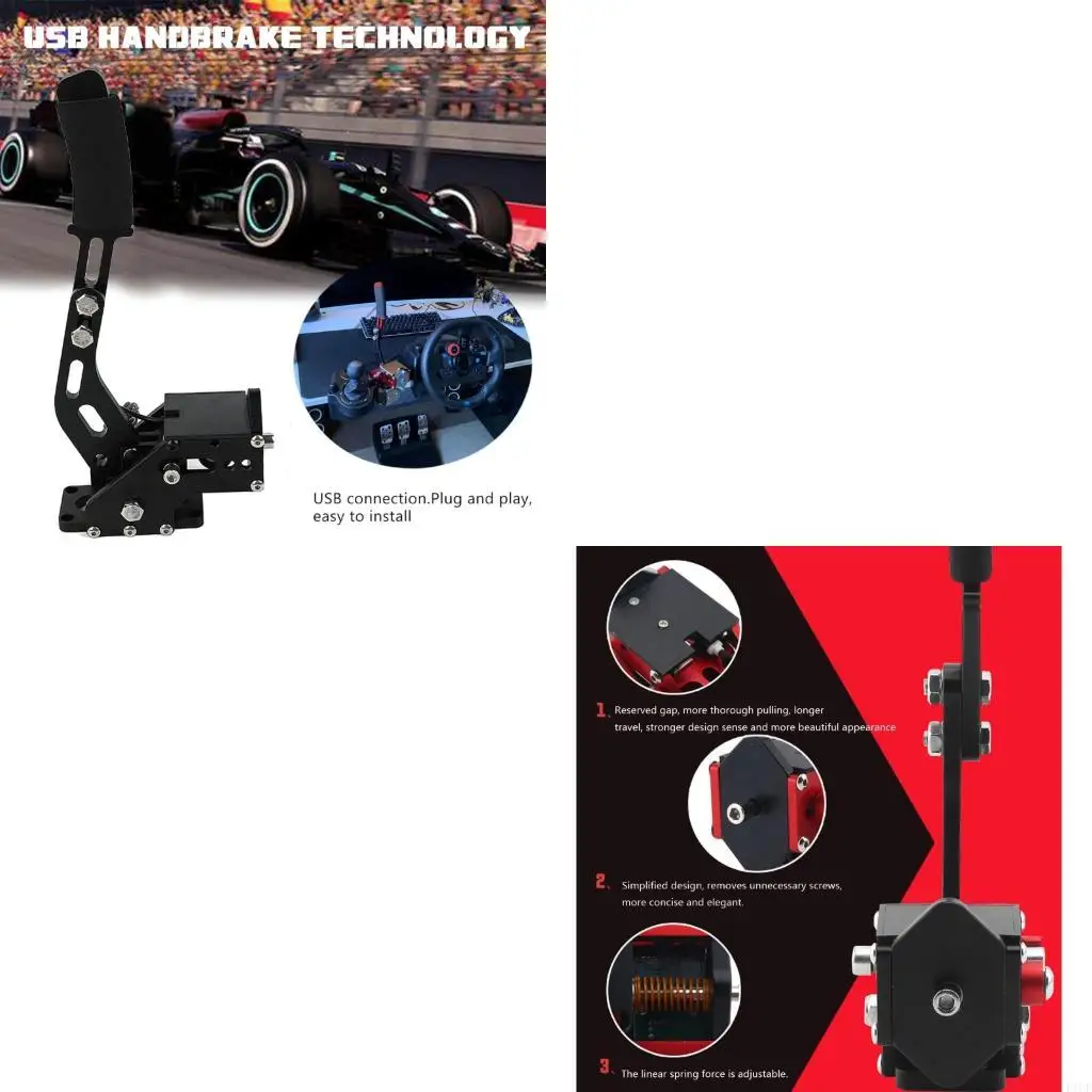 F1CF Advanced Racing Game Handbrake Simulator Gen 4 for Drift Enthusiasts DIY Modders