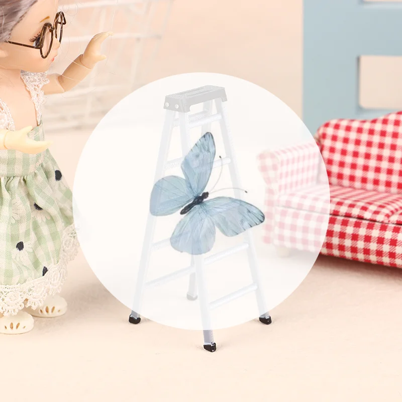 

Модель миниатюрной лестницы кукольного домика, пластиковая опора для мебели 1:12, игрушка-строитель с микросценами.