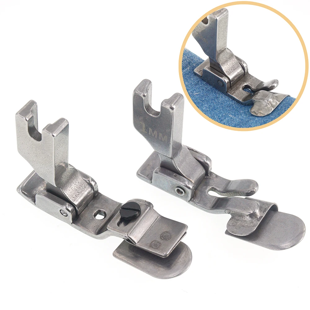 1 Pcs Adjustable 1-3mm P351 Folding Hemming Presser Foot Curved Hemming for Industrial Sewing Machine
