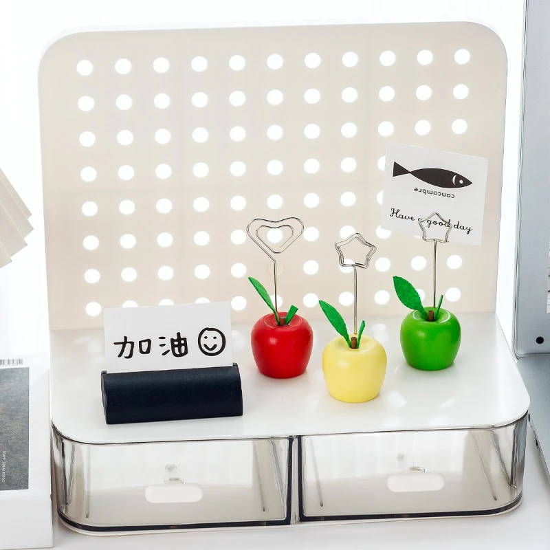 Gift candy color apple vertical note message holder desktop office atmosphere decoration photo business car School Supplies