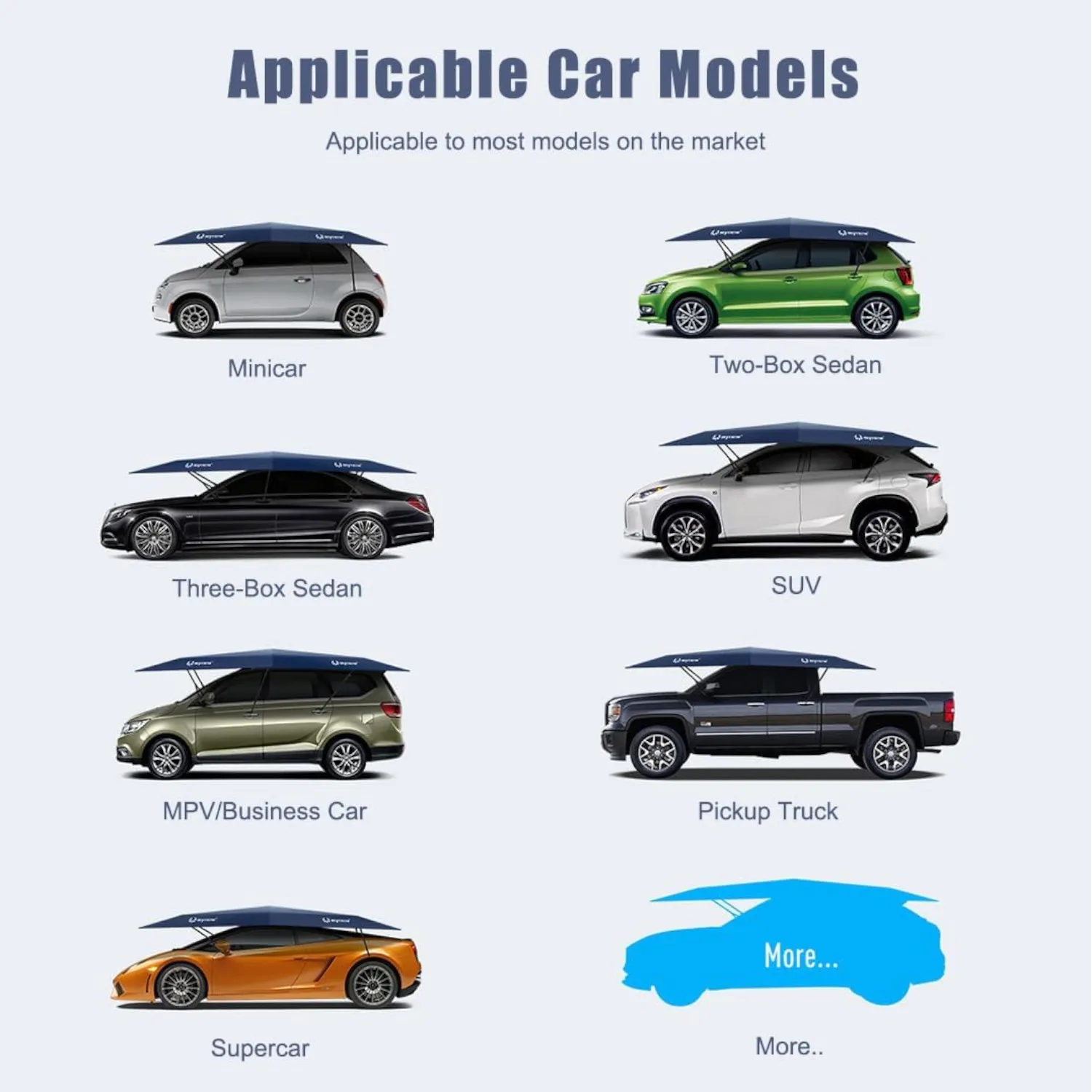 Fully Automatic Car Tent Removable Folding Portable Sun Protection Cover with Remote Control Hail Protection Car Umbrella