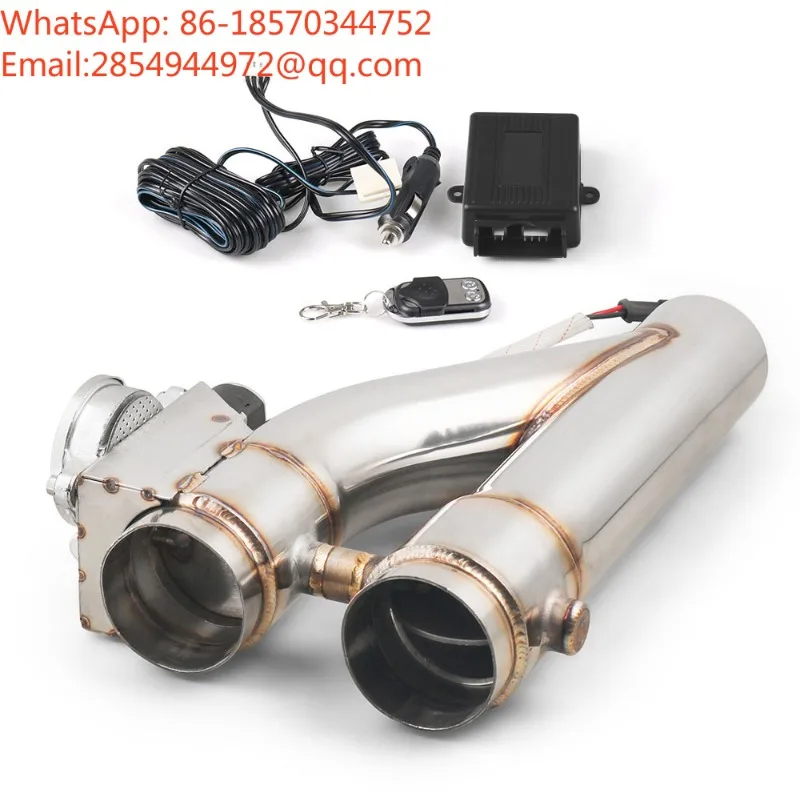 Improved High Sealing Stainless Steel Electronic Exhaust Pipe Y-type Variable Electronic Exhaust Valve Dual Valve System