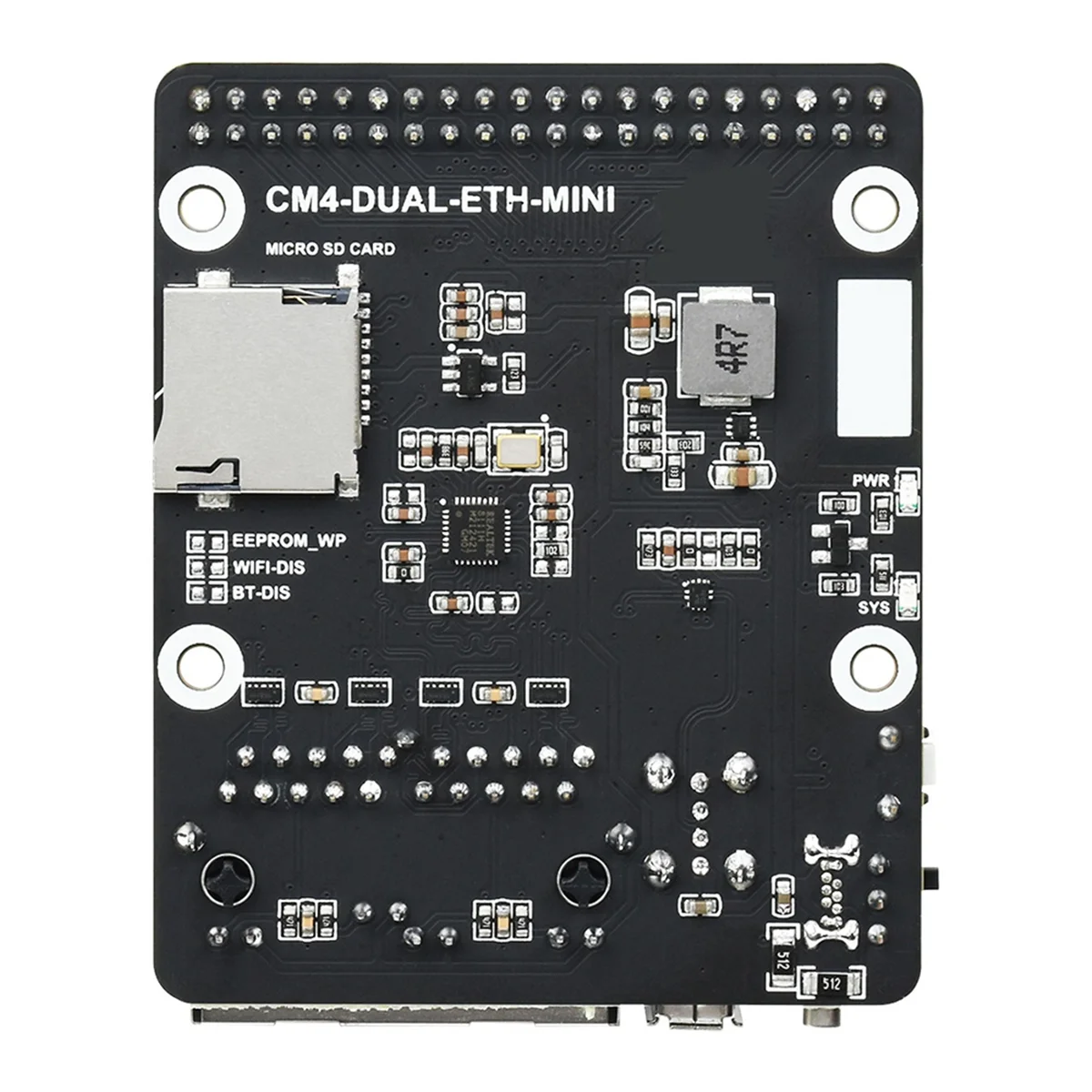 CCDD MINI Dual Ethernet CM4 Carrier Board dla RPI Compute Module 4 Lite EMMC Expansion Base Board