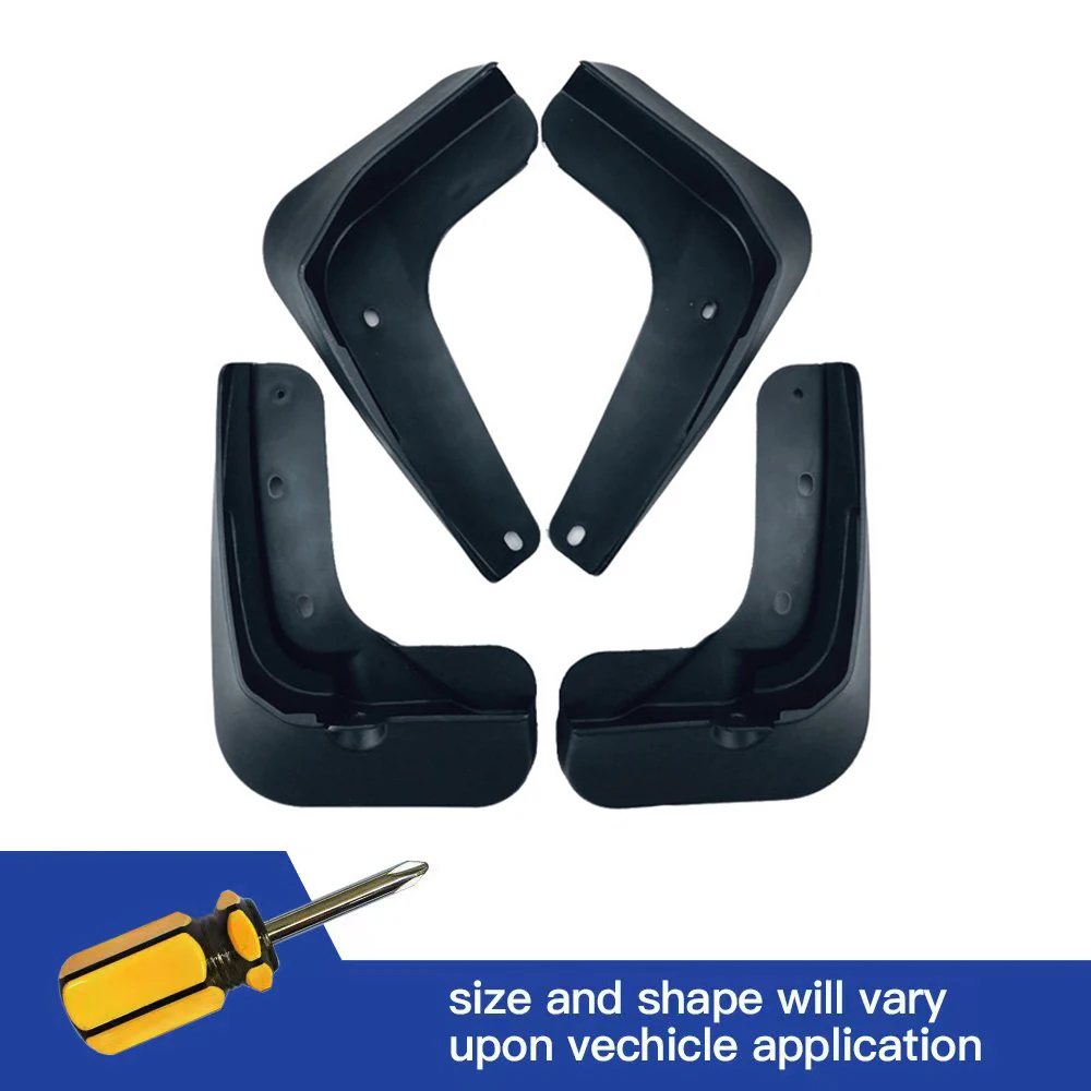 

4Pcs Front & Rear Mud Flaps Splash Guards Mudguards Black Fit For VW Bora 2019 2020 2021