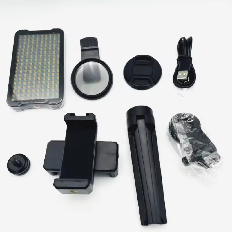 Tattoo Photography Kit - 52mm Circular Polarizer Filter with Fill Light and Tripod Stand Compatible Any Phone Easy To Carry