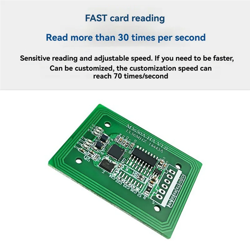 A69Z M3650A-HA RFID Reader Writer 13.56Mhz IC Card Reader UART TTL 3.3-5V RFID Tag Reader F08 S50 S70 Card Reader Module
