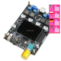 Nvarcher TPA3250 Bluetooth U Disk Digital Dual Channel 130W+130W Board Class D stereo Audio Amplifier