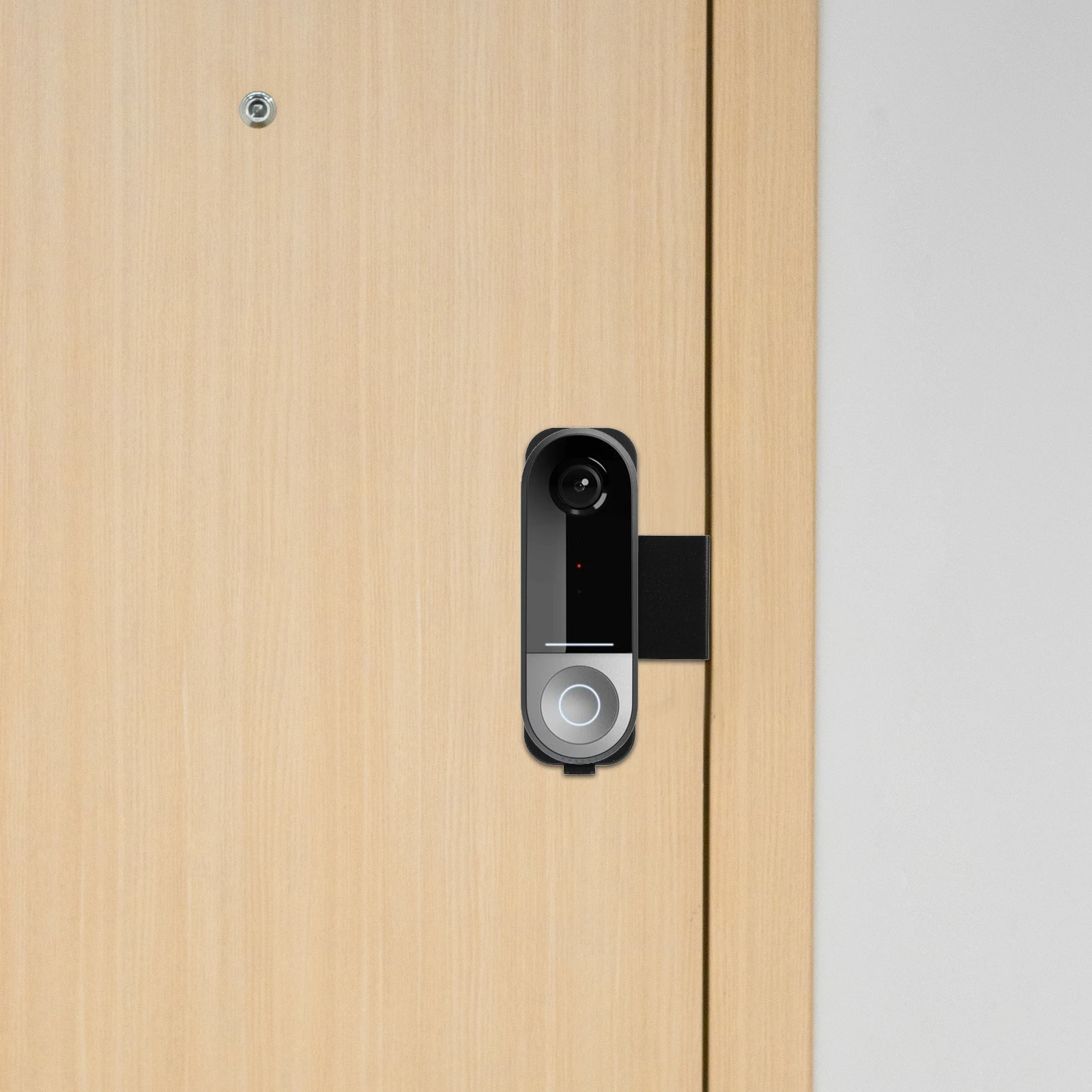 

Durable Video Doorbell Mount No Drill Stainless Steel Anti Theft Compatible Inner Doors Left Right Adjustable Apartments Hotels