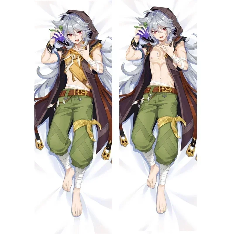 Anime Dakimakura Genshin Impact Razor Cosplay Peach Skin  Pillow Case