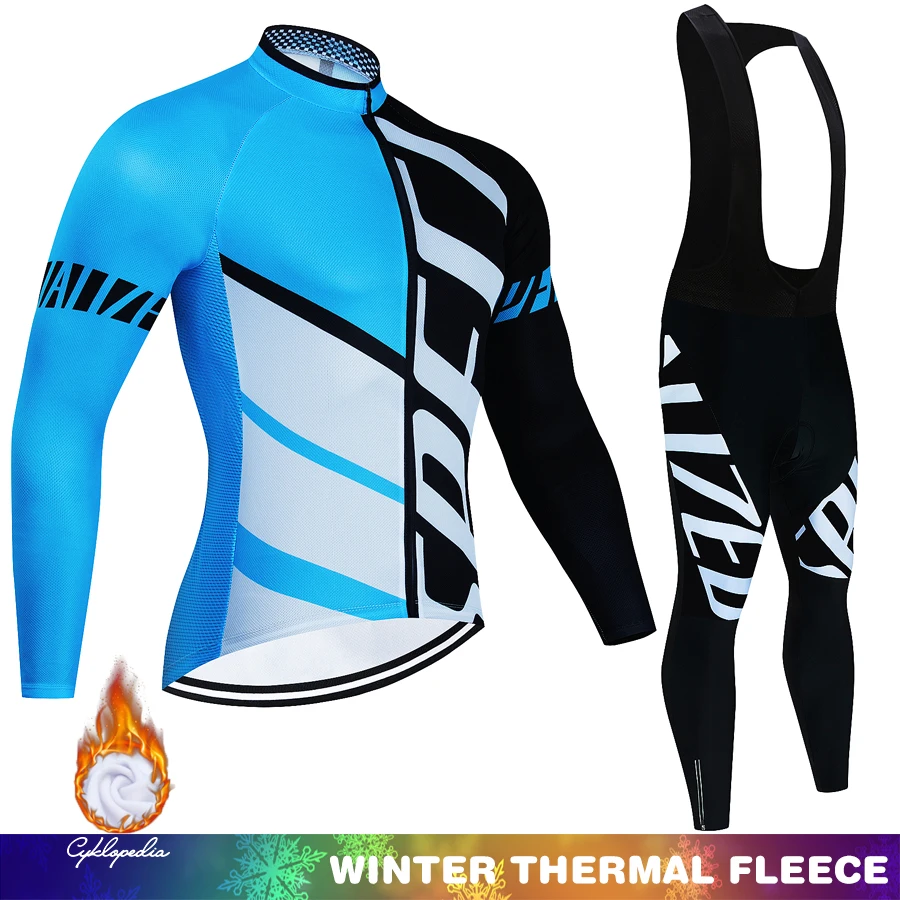 

Winter Cycling Set Fleece SPECIAUZED Cycling Clothing Long Sleeve thermal Jersey bike shirts Ropa ciclismo invierno MTB uniform