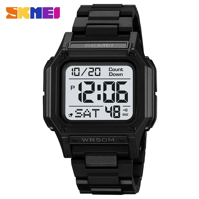 SKMEI 2264 Military Digital Sports Mens Wristwatches Electronic Shockproof Waterproof Watch for Men Countdown Reloj Masculino