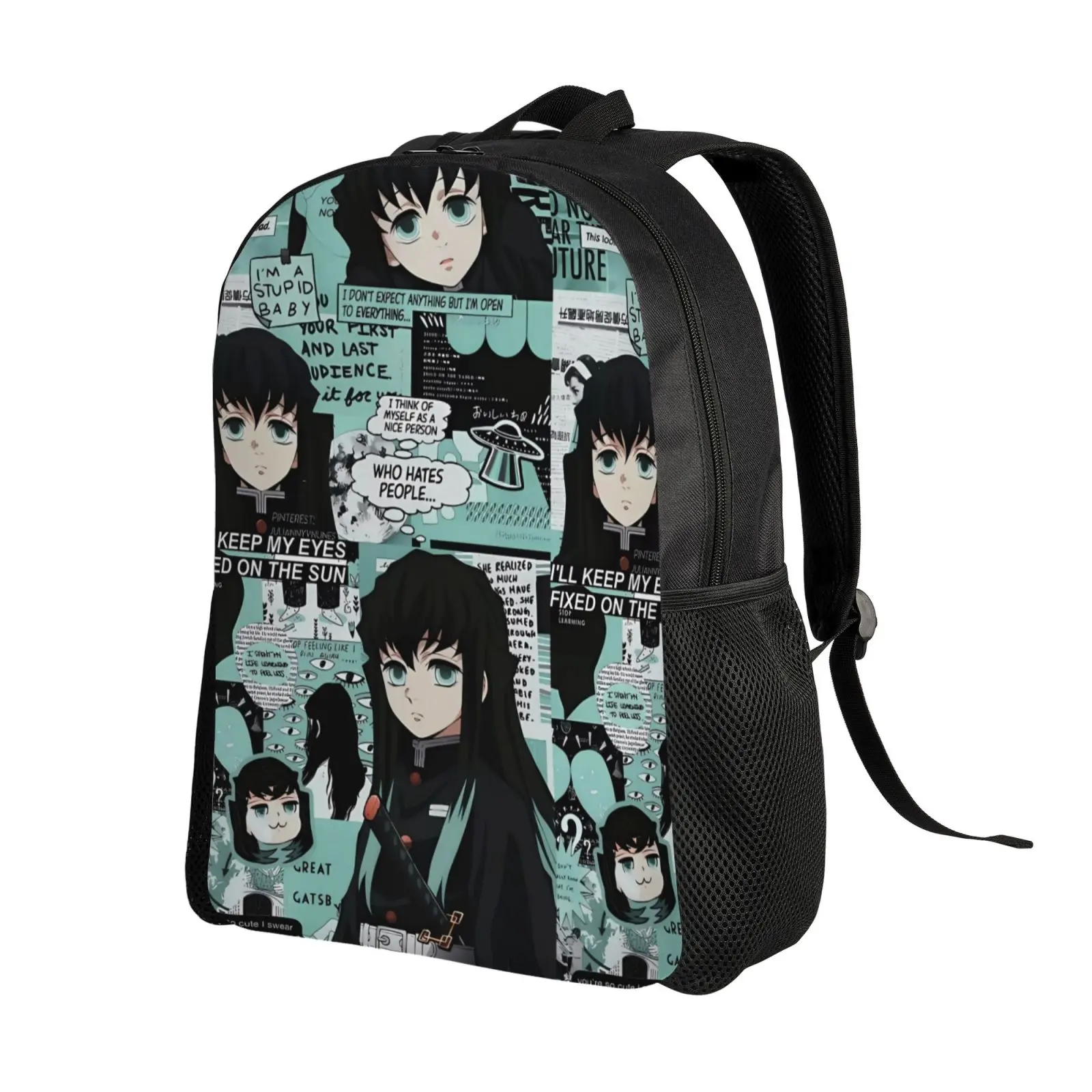 Anime Demon Killer Tanjirou Kamado Backpack School Shoulder Bag Cartoon Travel Backpacks Birthday Gift