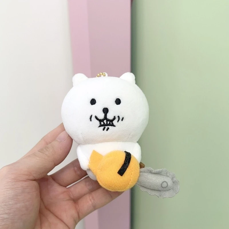 10 cm/3.93 pollici Auto Deprabili Orso Portachiavi Ciondolo Peluche Giocattolo Anime Periferiche Bambola Portachiavi Punto Sveglio Articoli Regalo di San Valentino