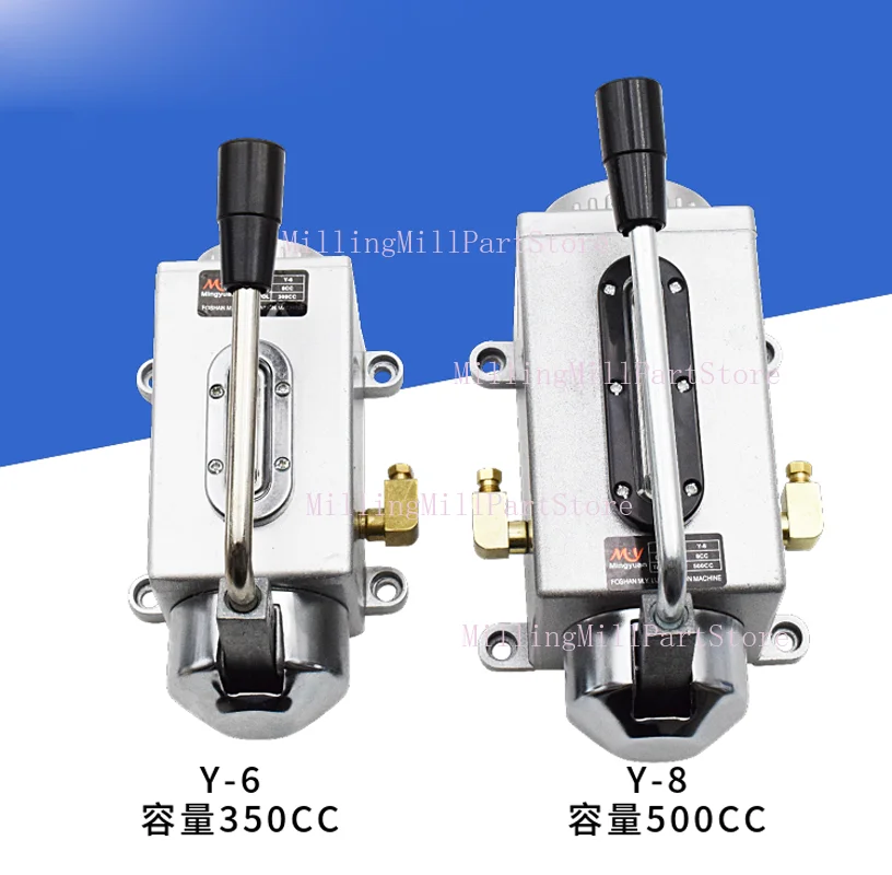 CNC Manual Oil Pump Y-8(0.5L) Y-6(0.35L) 4/6mm Hand Pressure  Single/Double Oil Outlet Lubrication Pump Engraving/Milling Tool