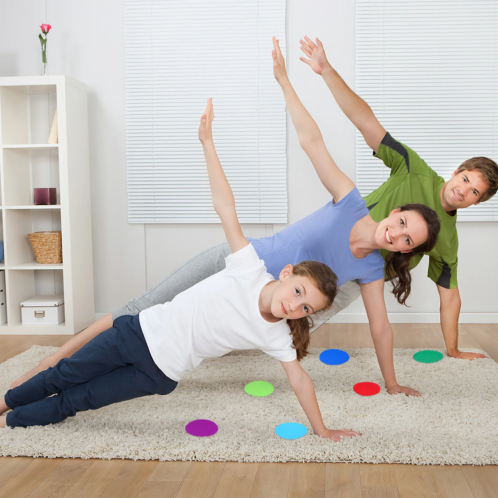 

36pcs Carpet Positioning Stickers Round Markers For Kids Seating Spots Indoor Outdoor Classroom Activities Yoga Games