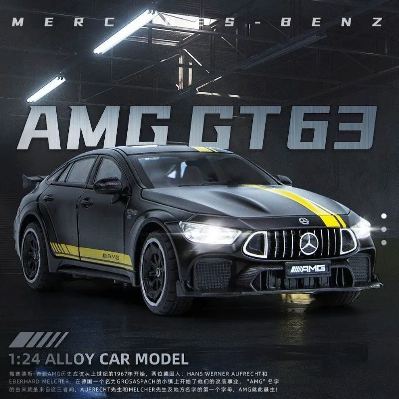 1:24 Benz GT63 Die-cast alloy toy car model Has various functions Collection Decoration miniature cars children's toys gift