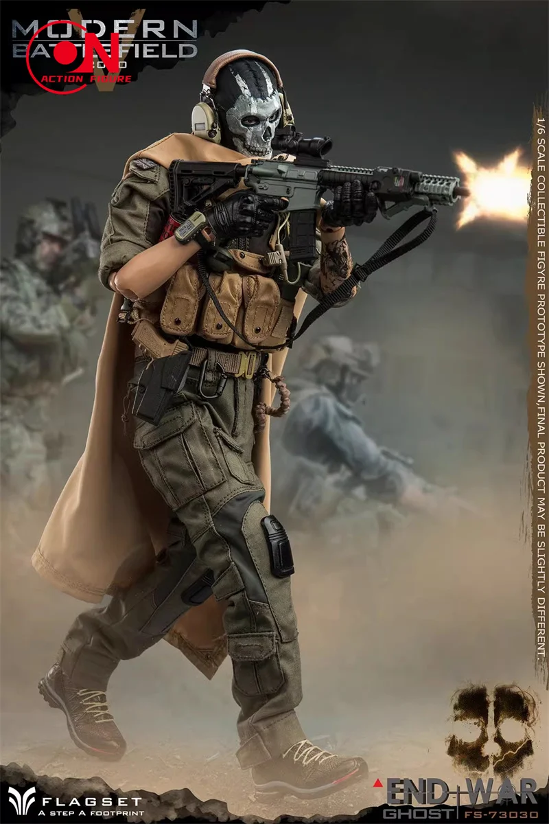 Pre-Sale ViiKONDO 1/6 Flagset FS 73030 Ghost Action Figure Modern Battle Death End War COD Military Army Men Model 12inch Toy