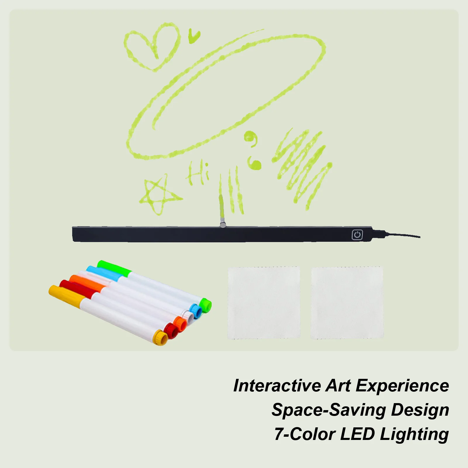 Light Up Drawing Board 35x26cm Tracing Pad Toys Acrylic Dry Erase Board Drawing Pad For Boys Girls Sketching Writing Coloring
