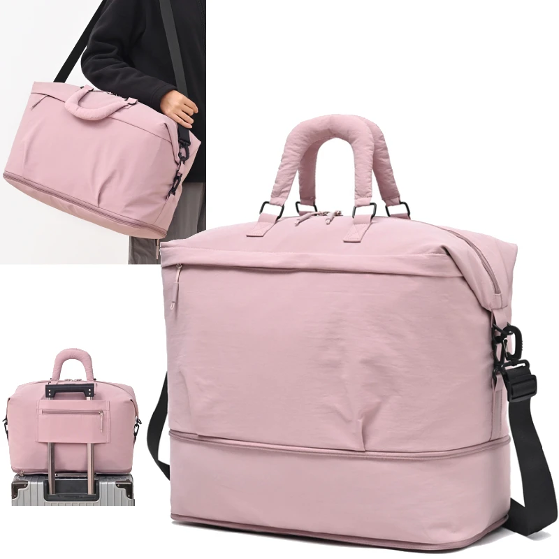 

Сумка для фитнеса, спортивная сумка для спортзала, сухая и влажная сумка для последовательности, большая вместительная дорожная сумка, многофункциональная расширяемая сумка через плечо для коротких поездок