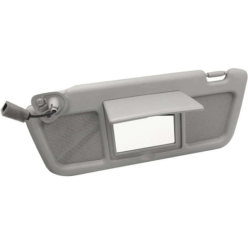 Gray Car Sun Visor with Mirror and Light Left Driver Side For Mazda RX-8 2004 2005 2006 2007 2008 2009 2010 2011 FE88-69-320B-77