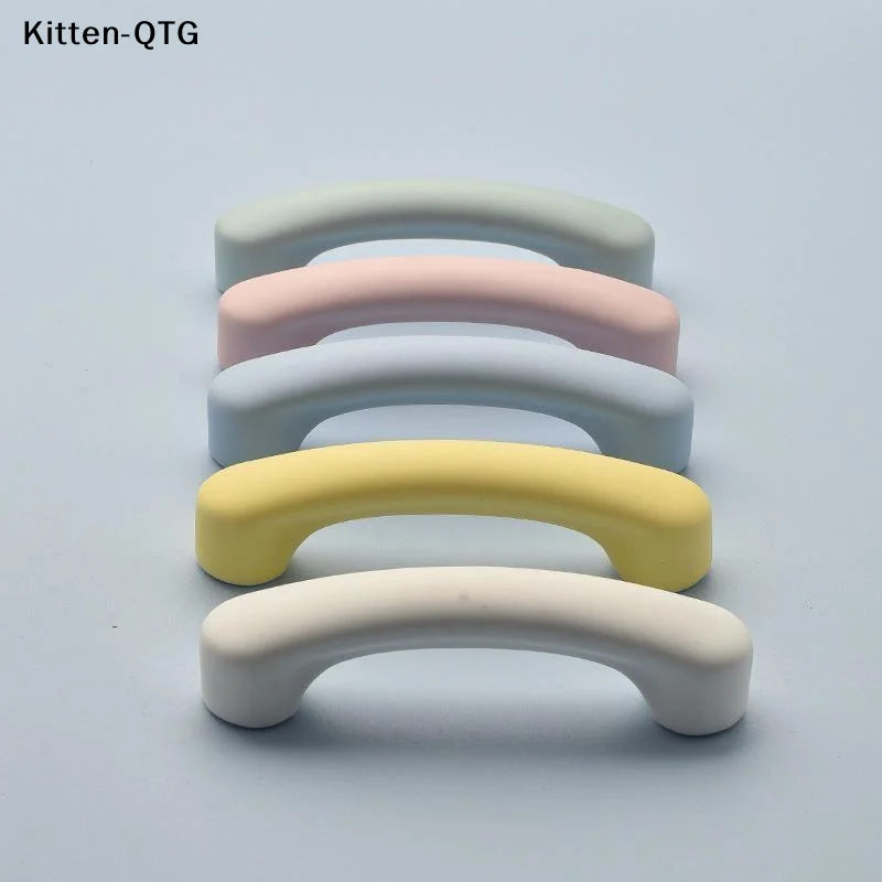 NEW Ceramic Cabinet Pull Handle Cute Star Moon Cloud Shape Colorful Drawer Knob For Wardrobe Cupboard Furniture Decoration
