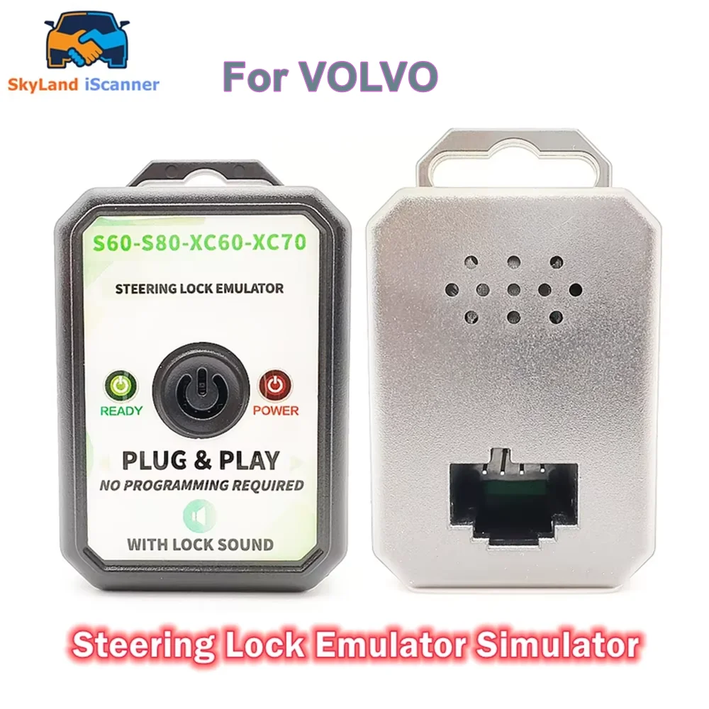 Best Quality Universal Steering Lock Emulator For VOLVO S60 S80 XC60 XC70 With Sound No Programming Plug and Play simple to use