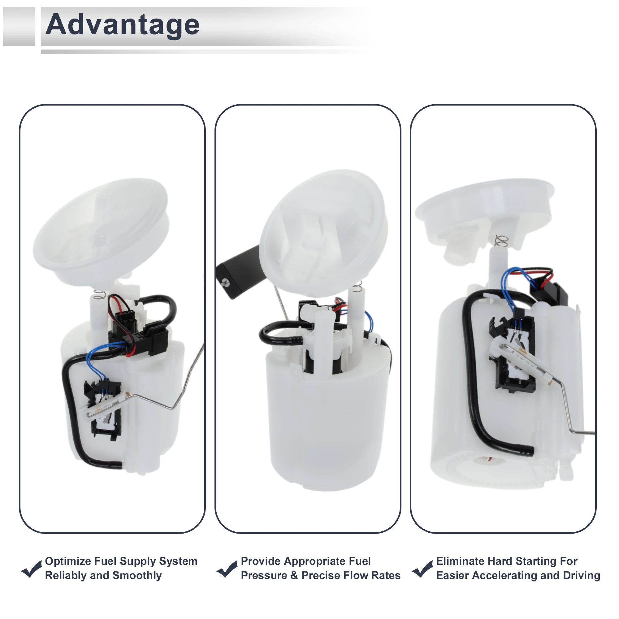 Электрический топливный насос X Autohaux в сборе для Mercedes Benz W203 серии C230 C240 C280 C320 2001-07 2.5L 2.6L 3.0L 3.2L 2034702394