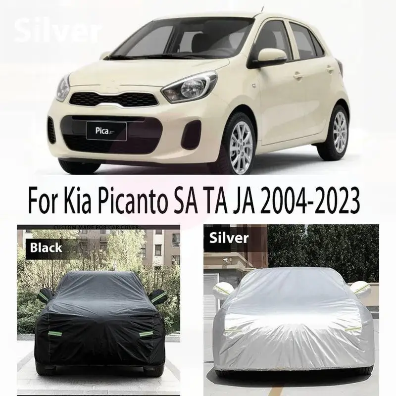 

For Kia Picanto 2023 Waterproof Dustproof Car Cover Anti UV Snow Protection Outdoor Sun Shade for SA TA JA2004 Car Covers