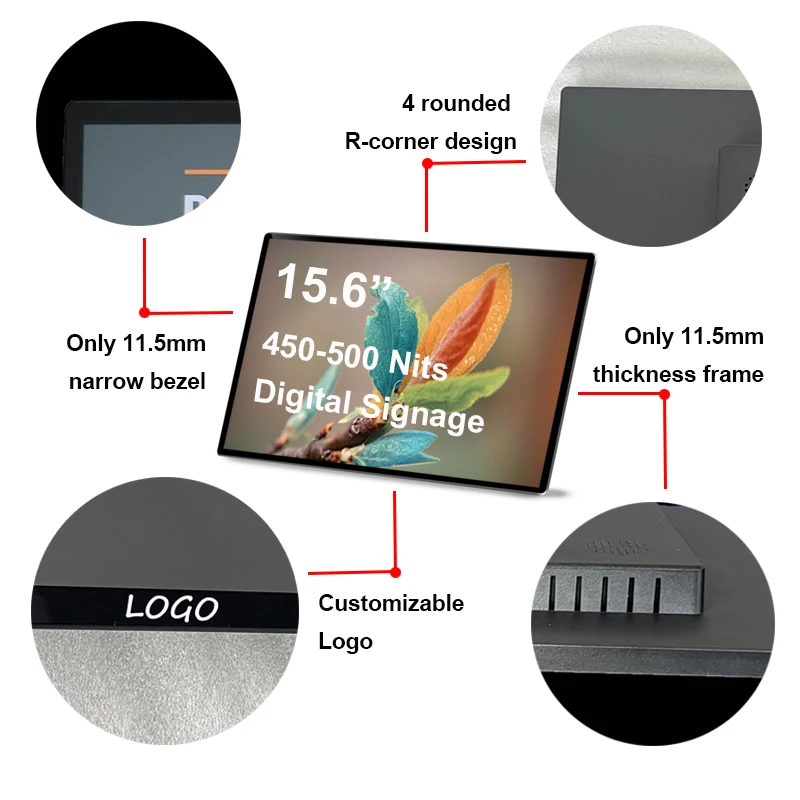 اللوحي الدائمة مطعم مقهى 15 بوصة أندرويد PC واي فاي LCD لوحة القائمة الرقمية شاشة تعمل باللمس LCD لافتات رقمية الطوطم