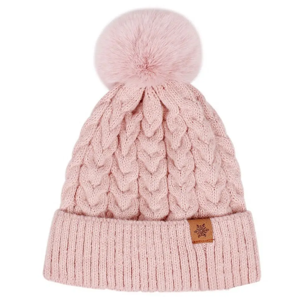 Verdickte Frauen Hut Schal Handschuhe Set Einfarbig Beanie Hut Winter Stricken Handschuhe Set Atmungsaktive Thermische Pompom Mützen Hut