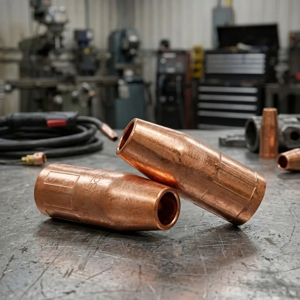 200258 For MIG Welding Nozzle Recessed Tip 12 Inch Compatible with For Miller for m25 for m40 Copper Gas Welding Parts