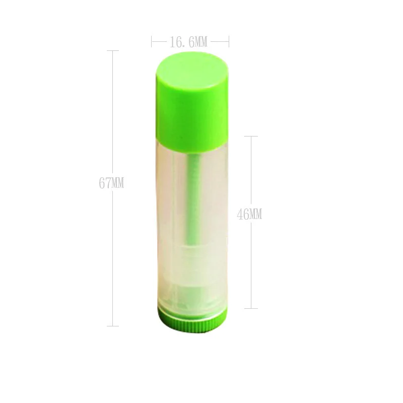 50Pcs Empty Refillable 5g/5ml Twist-up Lip Gloss Balm Lip Balm Tubes Plastic Lipstick Containers For DIY Chapsticks Solid Cream