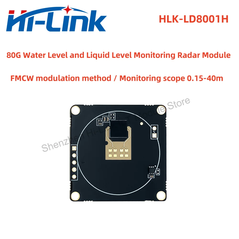 

Hilink 80G liquid level detection sensor HLK-LD8001H radar module Non-contact low power consumption long distance high precision