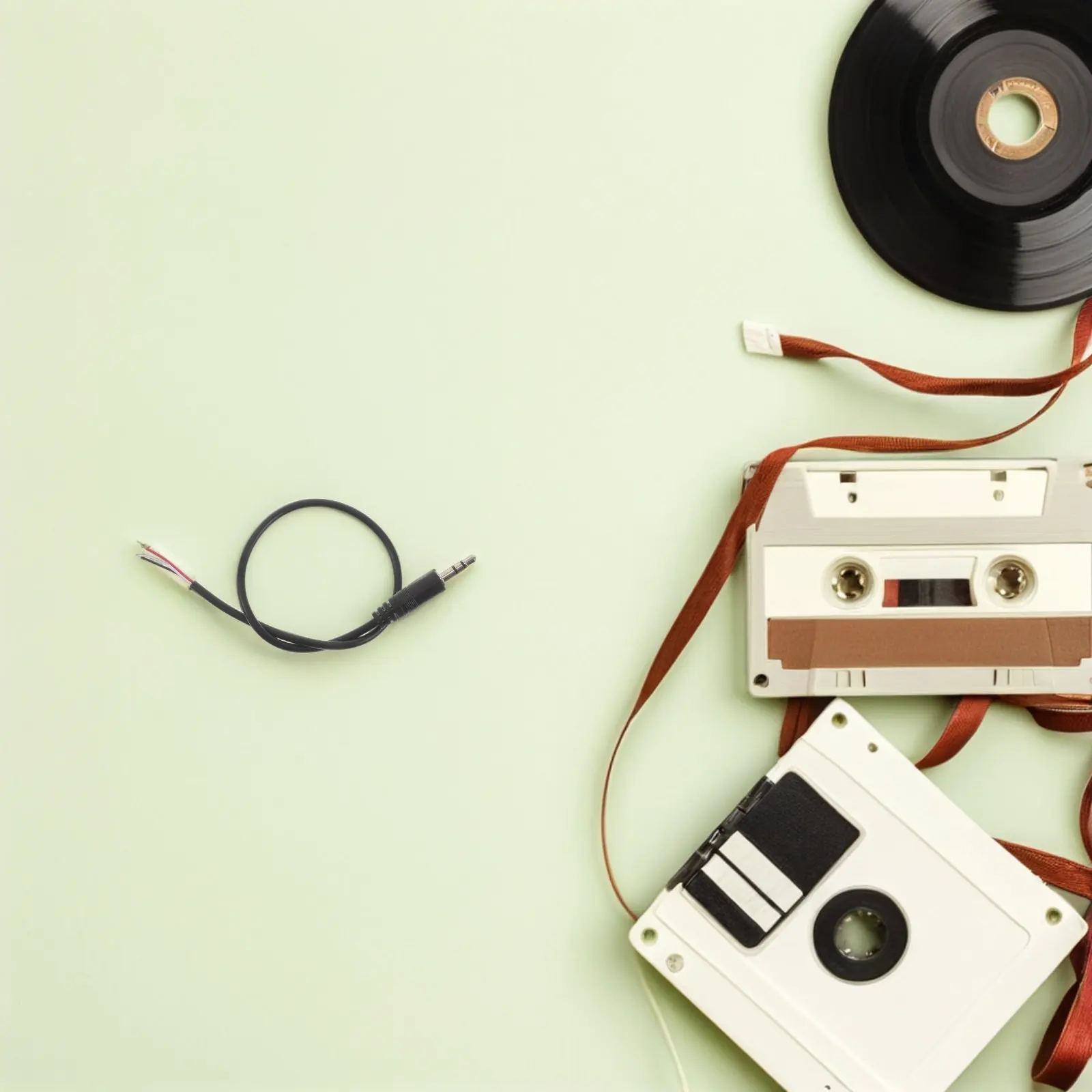 

20Pcs 3.5mm Male Jack to Bare Wire Audio Cable Headphone Repair Open End Aux Connector Earphone Cable Replacement for Speakers