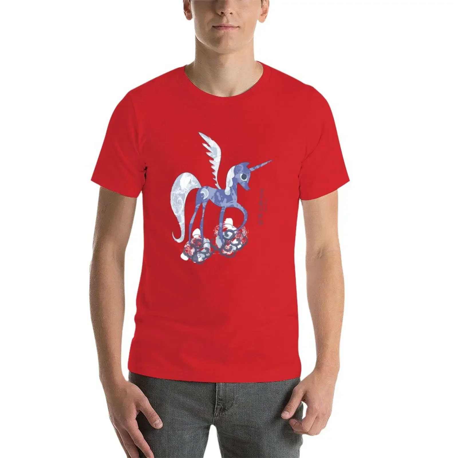 New Luna: The Tale of the Moon Horse T-Shirt oversized t shirts hippie clothes black t-shirts for men image 3