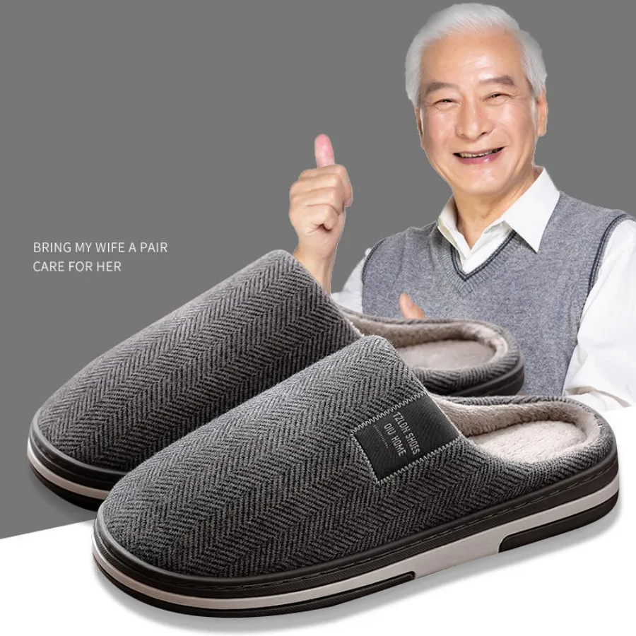 Mens For Men House Warm Slip Soft Plush Flop Slippers Flip On Shoes Slippers Men'S Slipper Mens Wide Slippers Wide Width image 3