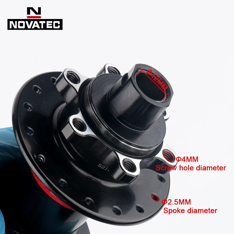 Novatec Bicycle Hub D042SB D442SB Hubs Sealed Bearing MTB Bike Hubs 28/32/36Holes Holes Micro Spline hub 8/9/10/11/12 Speed
