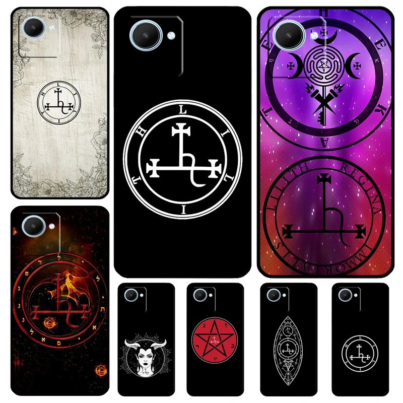 Sigil of Lilith Case For Realme 11 Pro Plus 10 9 GT Neo 5 3 3T C11 C15 C25s C21Y C30 C31 C33 C35 C53 C55