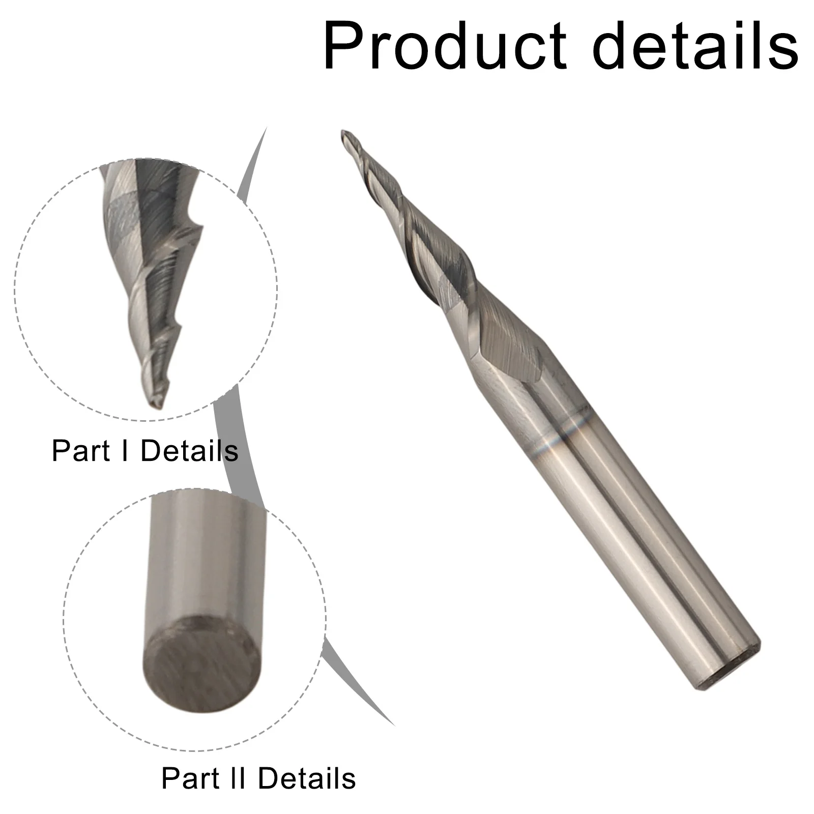 

2-флейтовый фрезерный инструмент, твердосплавная концевая фреза для обработки твердого сплава, фреза для обработки стали с ЧПУ для обработки чугуна