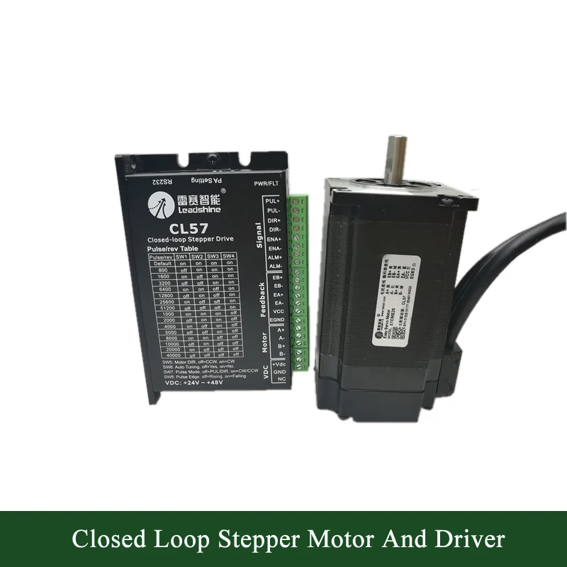 

Leadshine 2-Phase Hybrid Closed Loop Stepper Motor And Driver CL57 + 57CME26 With 3M Cable