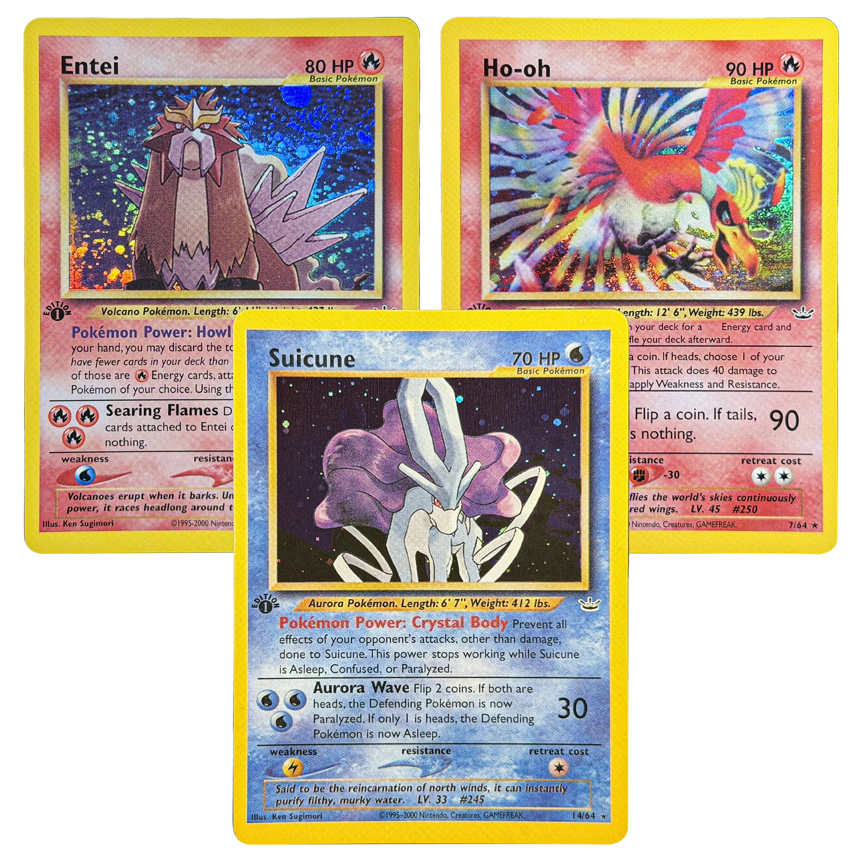 14Pcs PKM Neo Revelation Cards Blissey Ho-oh Raikou Suicune Magneton PTCG TCG Game Holographic Collection Card Toy Gifts PROXY